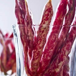 Borlotto, stangbnne<br>'Speckled Cranberry' <br><i>Phaseolus vulgaris</i>